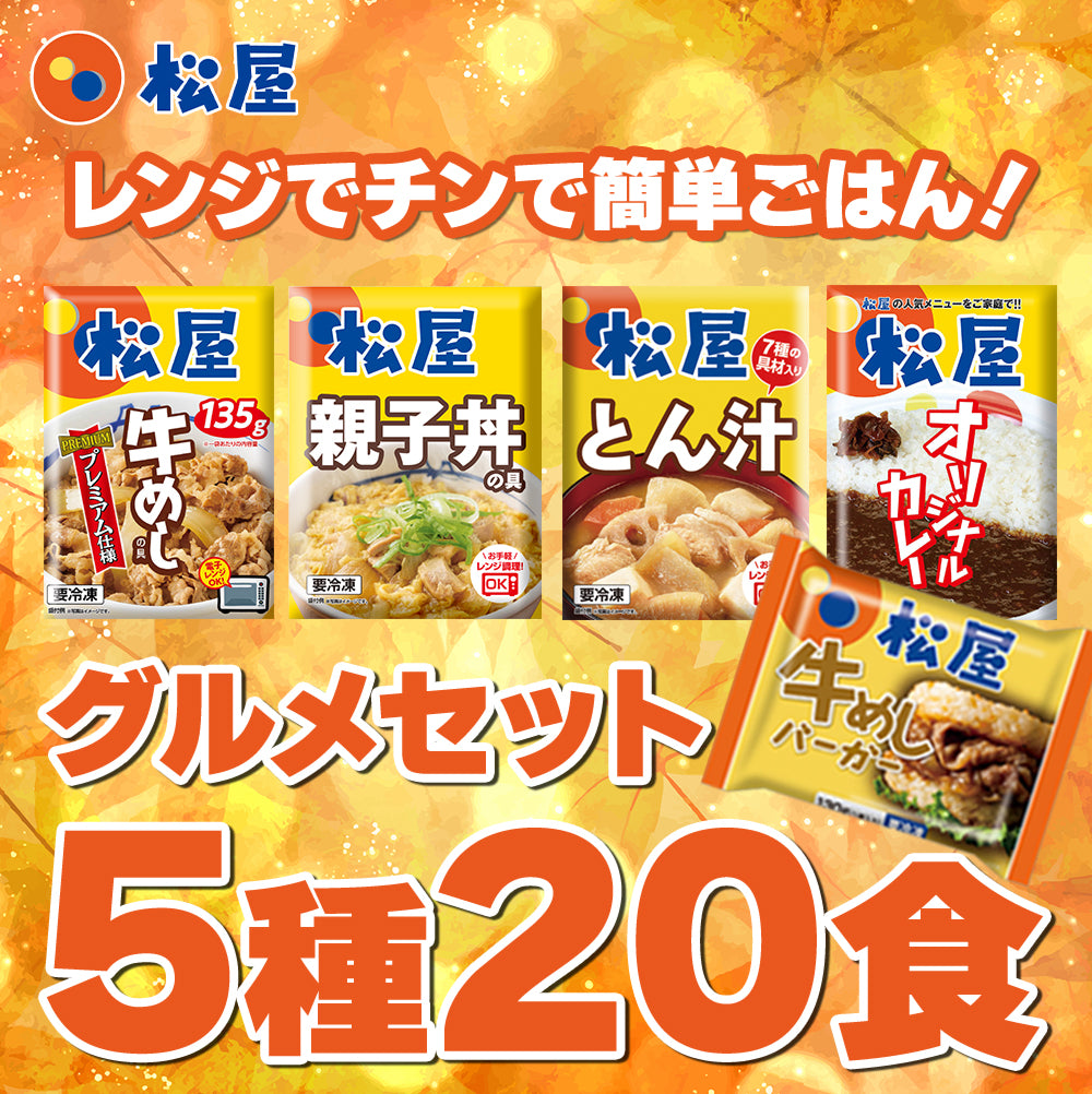 グルメセット 5種20食入り