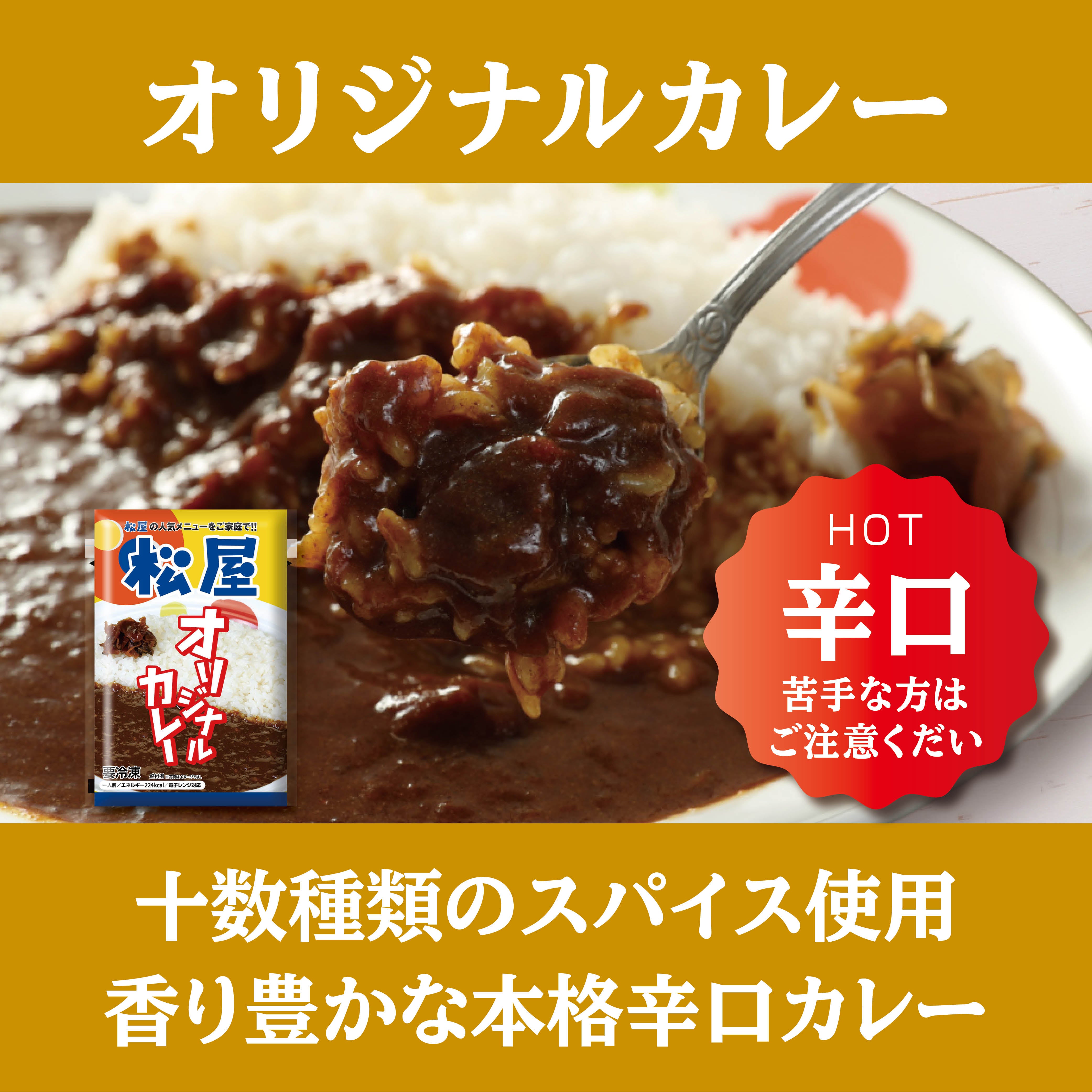 2セット買いがお得】松屋 オリジナルカレー（1袋180g）8/12/24食
