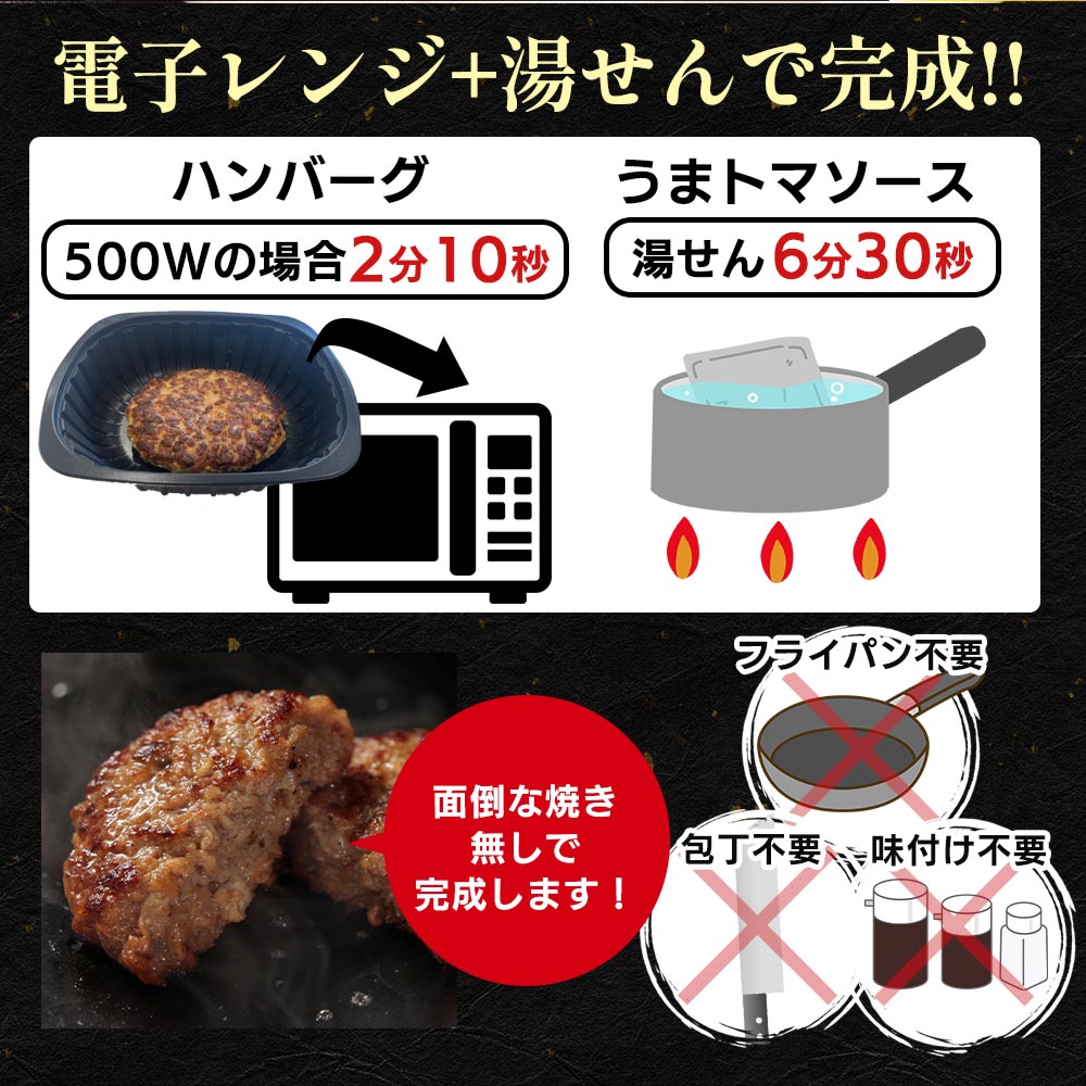 うまトマハンバーグ 4/9/12/16/24食