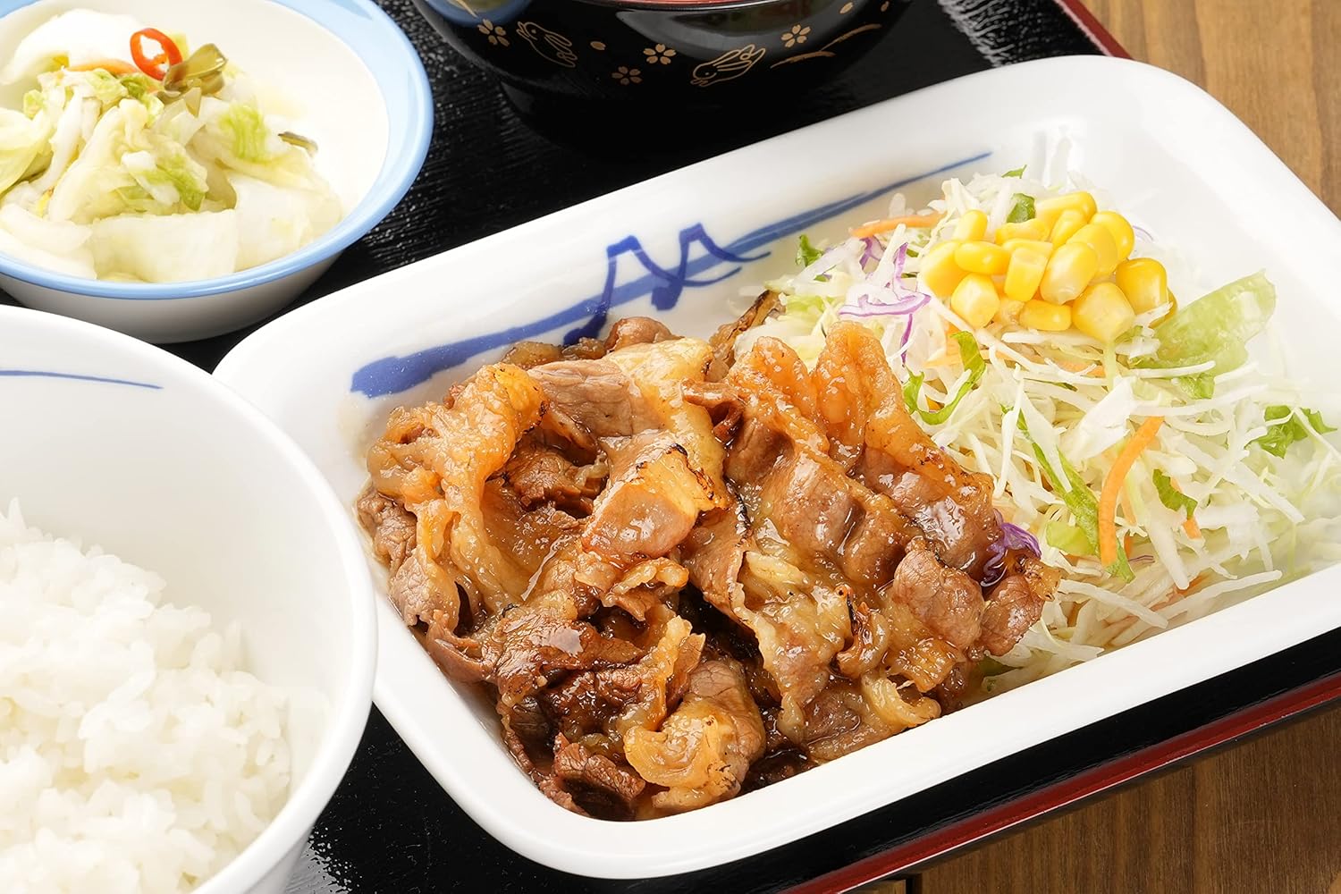 牛めし30食と人気焼肉(カルビ焼肉&生姜焼き)各1種セット