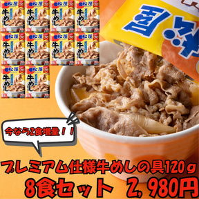【801】プレミアム仕様牛めしの具 120ｇ 10食セット (今だけ2食増量中)※冷凍庫が小さい方でも安心♪