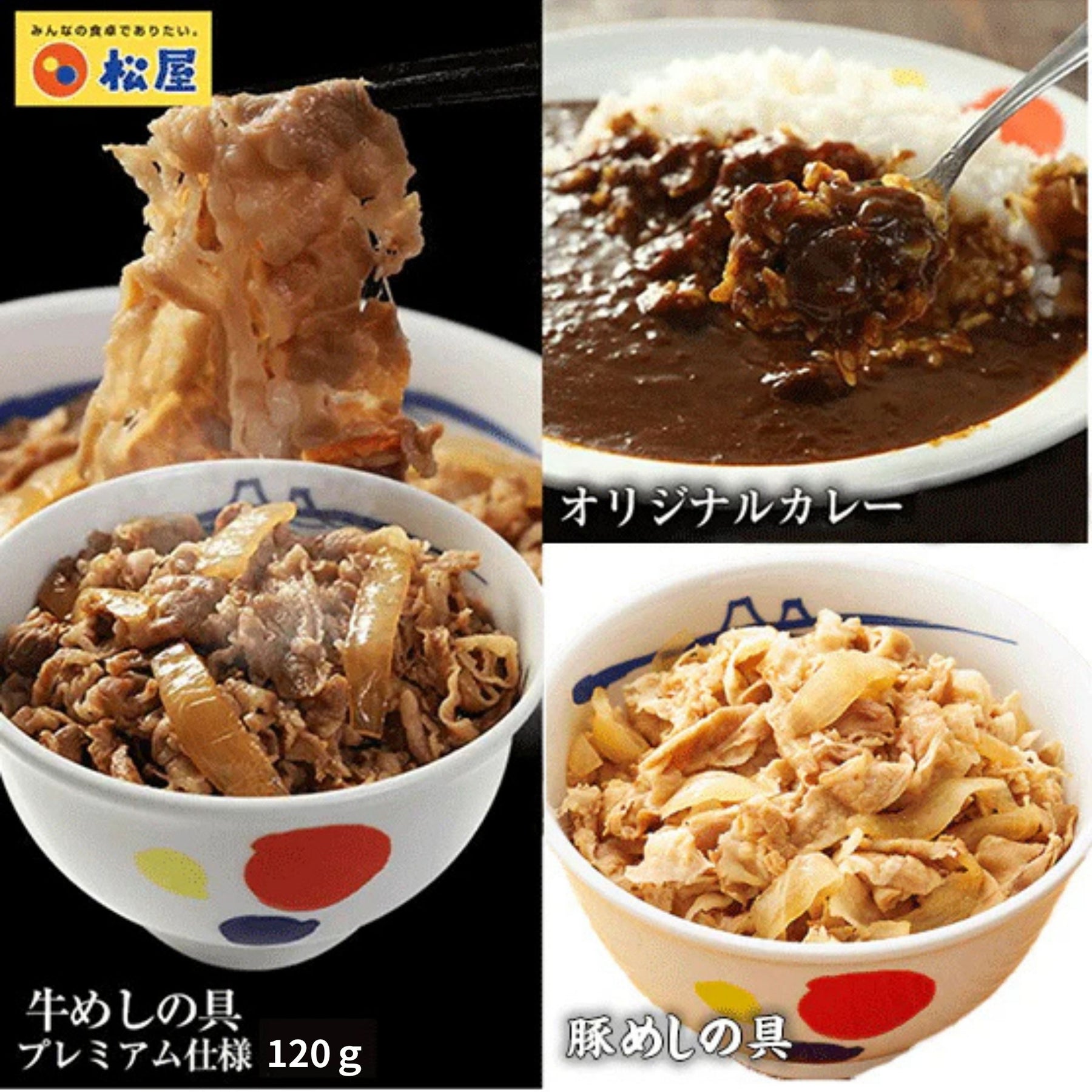 【005】お試し10食セット（プレミアム仕様牛めしの具 120g 4食・豚めしの具 3食・オリジナルカレー 3食　）