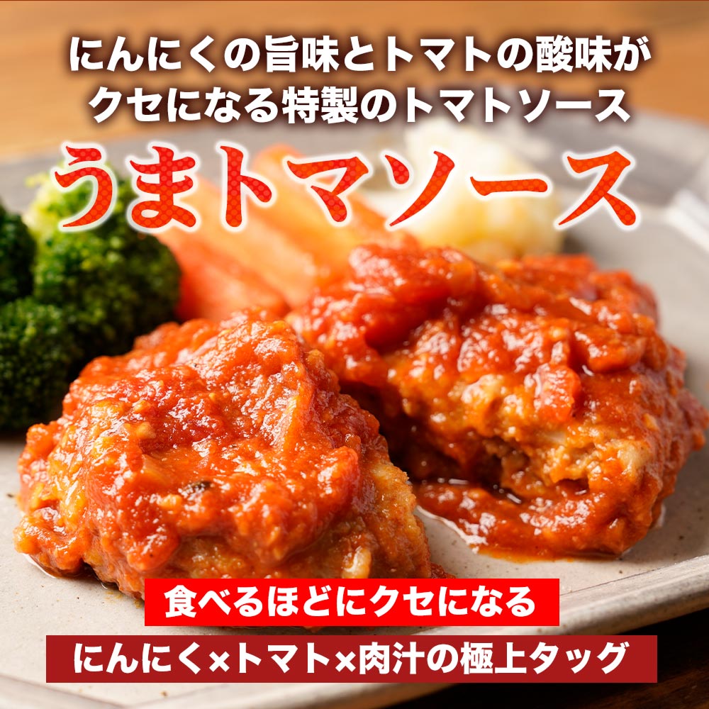 うまトマハンバーグ＆ブラウンソースハンバーグセット　8/16/24食