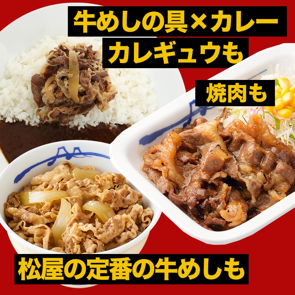 松屋定番福袋 3種24食+鰻 (プレミアム仕様牛めし×14 オリジナルカレー×8 牛カルビ焼肉×2 鰻×1）