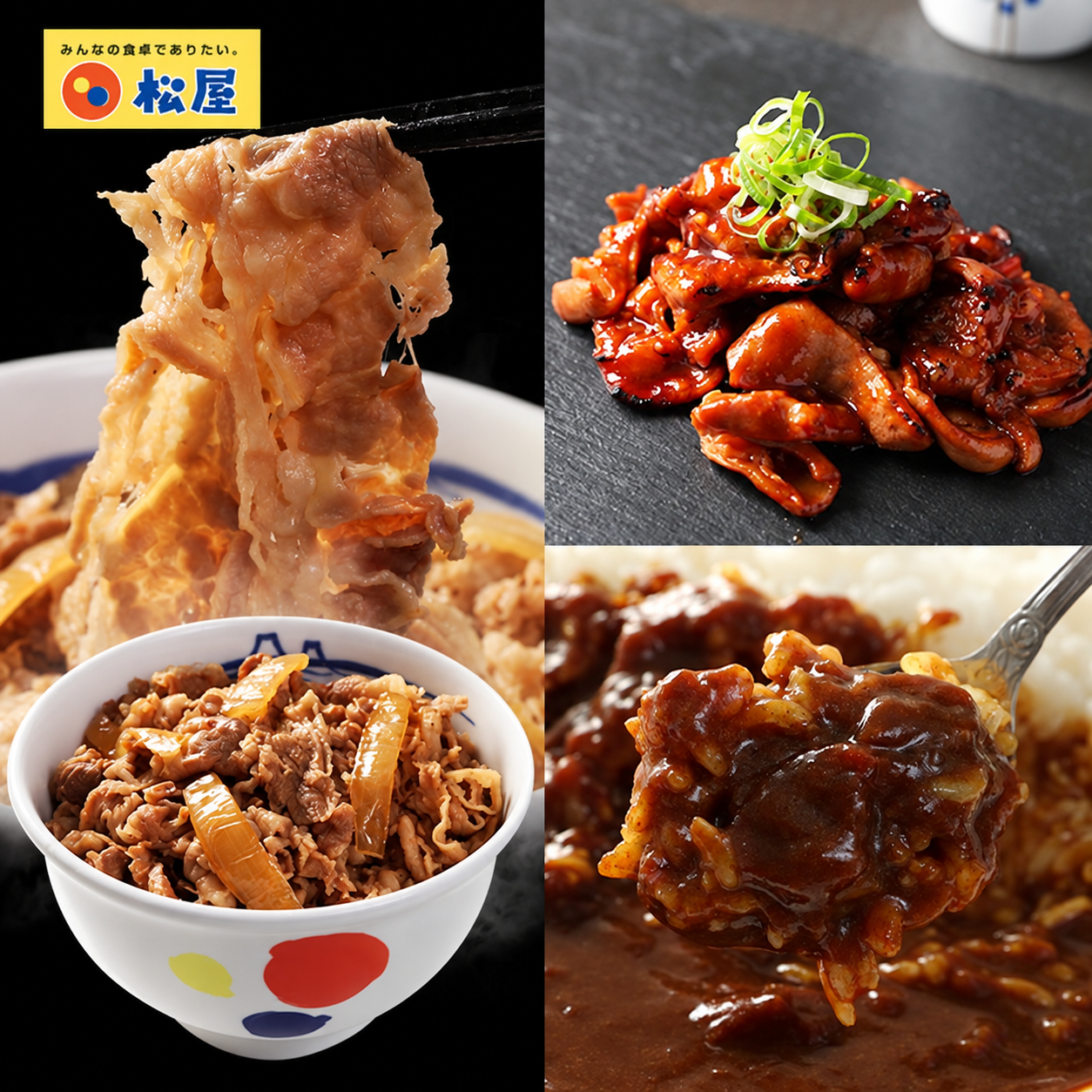 牛ホルモン焼き5個＆松屋オリジナルカレー15個＆ 牛めしの具(プレミアム仕様)10個セット