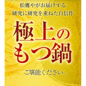 【最大66％OFF】松鷹や 博多風もつ鍋 オンライショップ限定ブランド 選べる入り数 牛もつ鍋 ちゃんぽん麺付