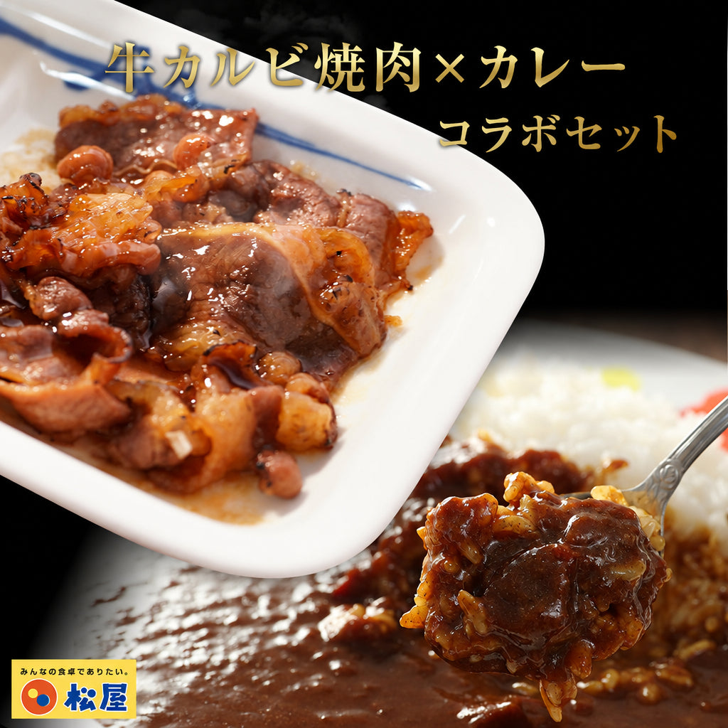 【送料無料】牛カルビ焼肉10食＆オリジナルカレー10食　計20食セット